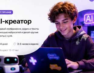 Подросток проходит интерактивный практикум
